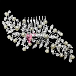 Tiara Ti034FF Argintie pentru mirese cu cristale